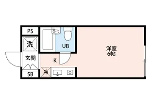ベルトピア西学園II【1階】の間取り
