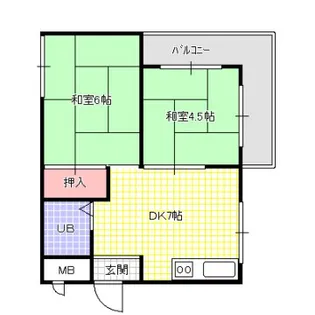 シティハイム上村【2階】の間取り