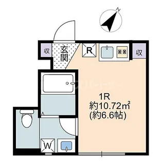 1Rの間取り画像