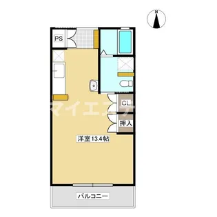 ソラーナ城南館【2階】の間取り