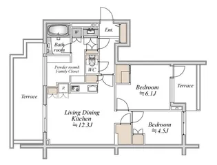 埼玉県さいたま市北区土呂町1【マンション】の間取り