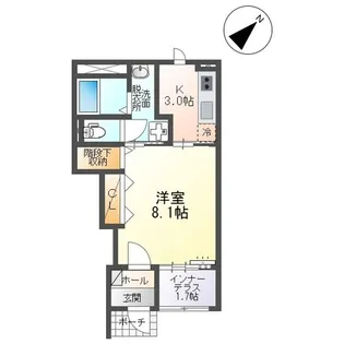 ベルウッド【1階】の間取り