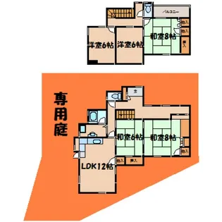 広島県安芸郡海田町新町【一戸建】の間取り