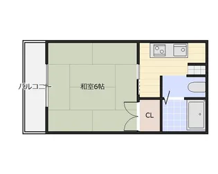コーポラス光A【2階】の間取り