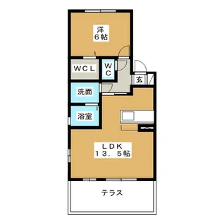 シェノア A棟【1階】の間取り