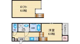 1SKの間取り画像