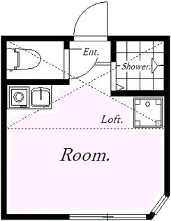 ユナイト田浦キャンドラー【1階】の間取り