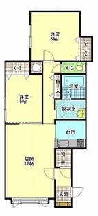 アレスA【2階】の間取り