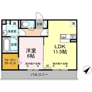 グランドエル・F D【3階】の間取り