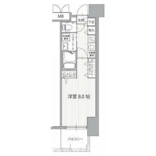 パルティール千種アネックス【6階】の間取り