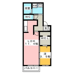 グレースタウン江南 F【2階】の間取り