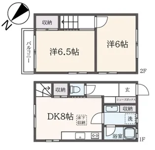 メゾン大石A【1階】の間取り