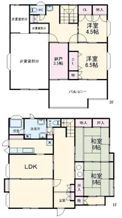 千葉県市川市中国分3【一戸建】の間取り