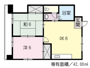 コーポピスガ【2階】の間取り
