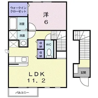 サウス ヒルズ I【2階】の間取り