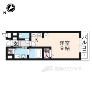 アビタシオン・セレノ【1階】の間取り