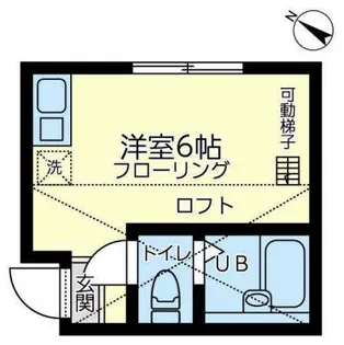 ユナイト追浜ニコラス・モンテーロ【1階】の間取り
