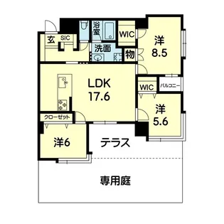 La・Casa【1階】の間取り