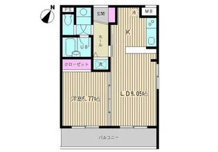 東京都中野区沼袋2【マンション】の間取り