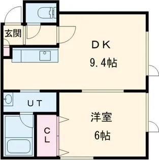 グランディール新開【2階】の間取り