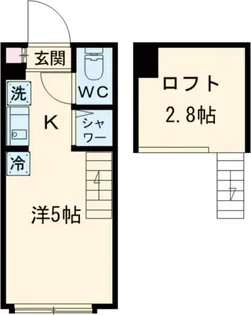 1Kの間取り画像