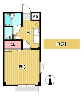 メゾンドラシャンス1972【1階】の間取り