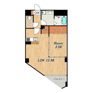 グレースビーコン大宮【4階】の間取り