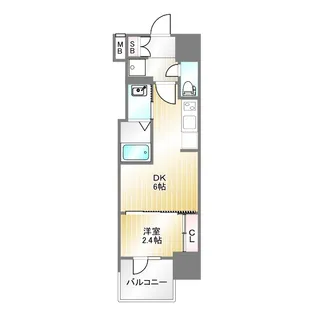 セレニテ三宮リアン【13階】の間取り