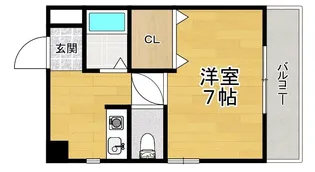 フローレ枚方【4階】の間取り