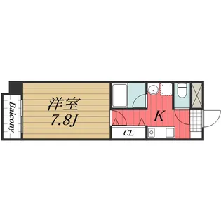 千葉県千葉市中央区新町【マンション】の間取り