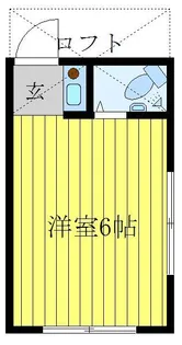 山岸マンションA【2階】の間取り