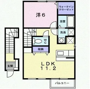 サニーサイド【2階】の間取り