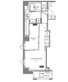 HF青葉台レジデンス【7階】の間取り