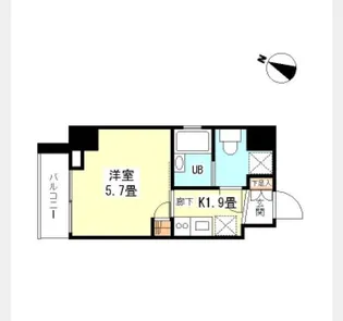 シンシア芝浦lunetta【3階】の間取り