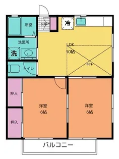 オーパンバルハイツ【2階】の間取り