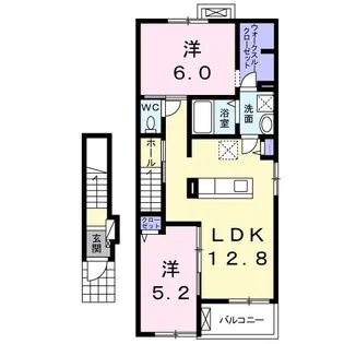 アルバI【2階】の間取り