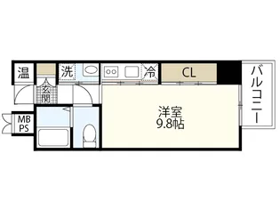 LUXES大手町【7階】の間取り