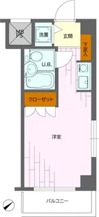 パークノヴァ川崎【4階】の間取り
