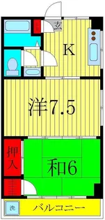 リオナマンション【5階】の間取り
