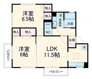 ラピュタK【1階】の間取り