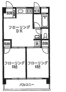 シャトー瑠璃【1階】の間取り
