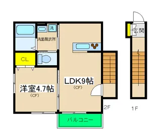 エスペランサ【2階】の間取り