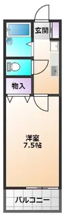ドミールA棟【2階】の間取り