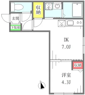 キャッスルヒル赤羽【2階】の間取り