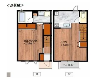 東京都目黒区洗足2【アパート】の間取り