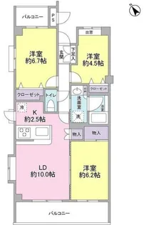根岸旭台フーガ【1階】の間取り