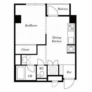 グランディール麻布十番【3階】の間取り