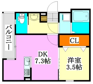 クレア船橋【3階】の間取り
