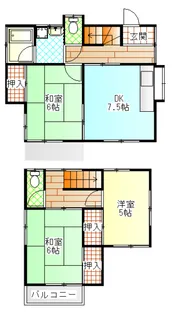 神奈川県小田原市蓮正寺【一戸建】の間取り