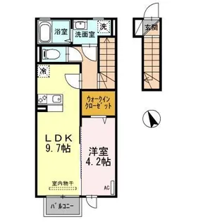 プレジール ド ビブレ【2階】の間取り